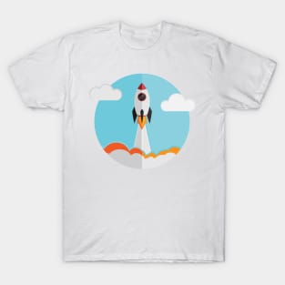 rocket ship launch T-Shirt